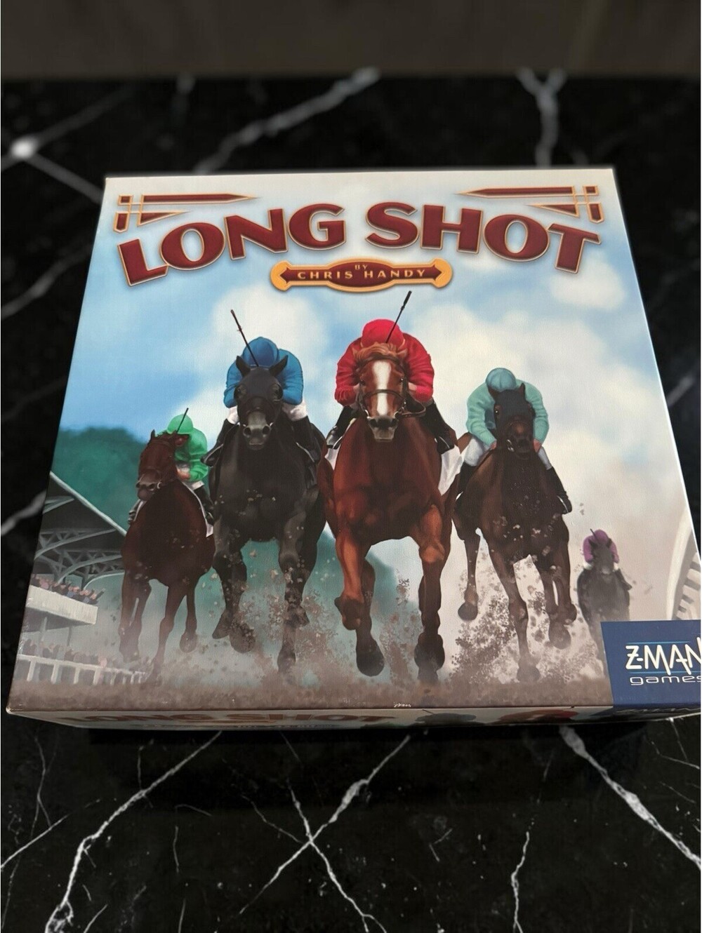 Long Shot The Horse Racing Board Game Chris Handy Z-Man Games VG